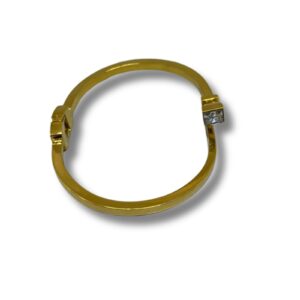 Pulseira Preda Azul Dourada Aço Inoxidável