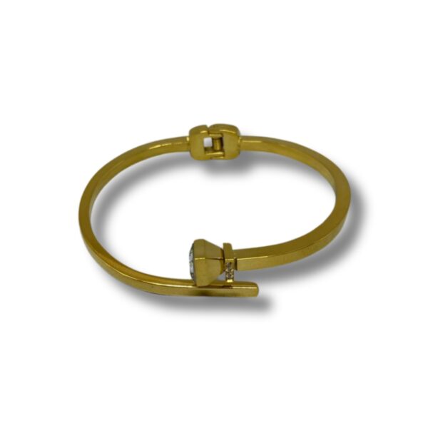 Pulseira Preda Azul Dourada Aço Inoxidável - Imagem 2