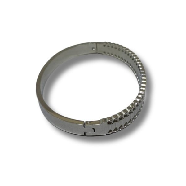 Pulseira Oval Pratiada Aço Inoxidável - Imagem 2